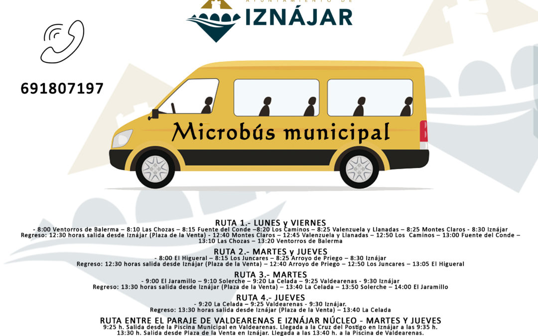 Servicio de Microbús (Transporte Público Iznájar-Aldeas)