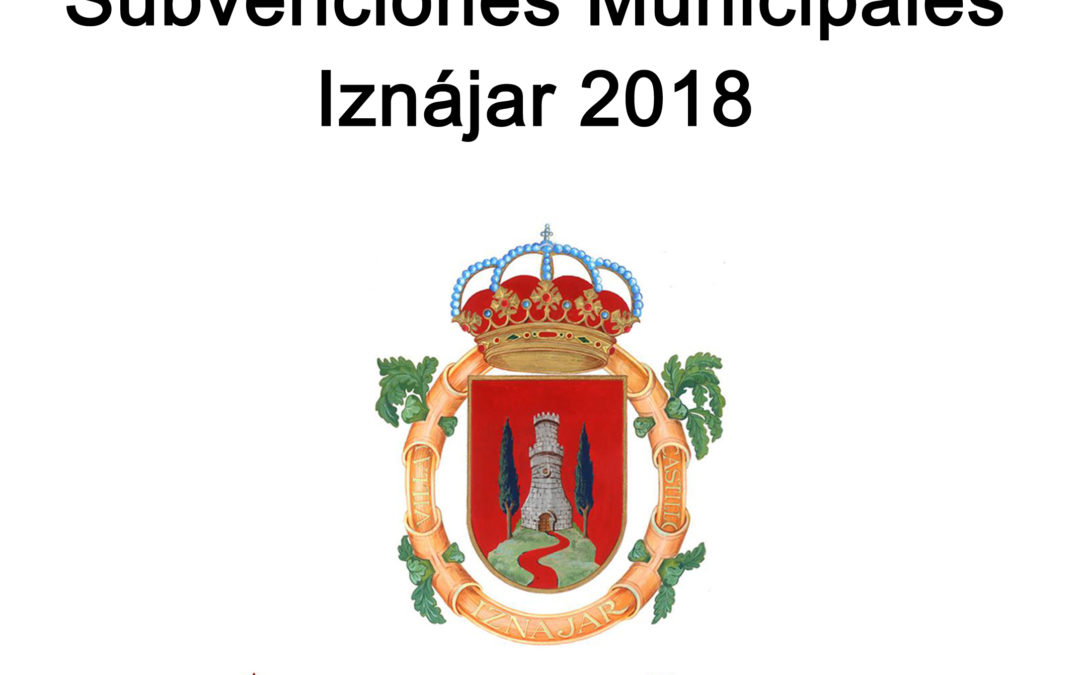 Subvenciones Municipales 2018 1