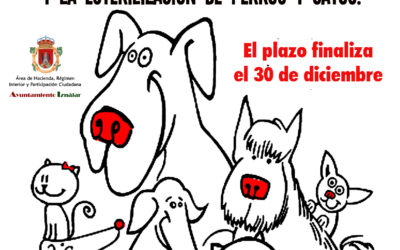 El Ayuntamiento de Iznájar subvencionará el implante de chips y la esterilización de perros y gatos