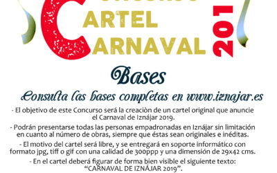 El Ayuntamiento de Iznájar convoca el concurso del cartel anunciador del Carnaval