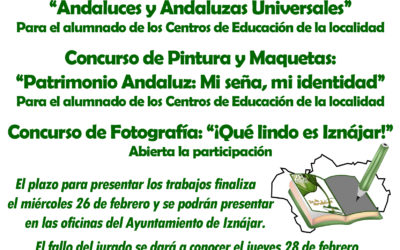 El Ayuntamiento de Iznájar convoca los Concursos para conmemorar el Día de Andalucía