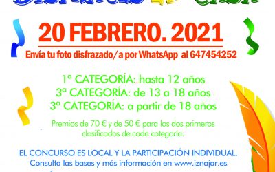 Concurso de disfraces en casa. Carnaval de Iznájar 2021