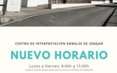 Nuevo horario Centro de Interpretación del Embalse (Nivel 4 Grado 1)