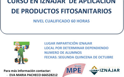 Curso de aplicación de productos fitosanitarios, en Iznájar.