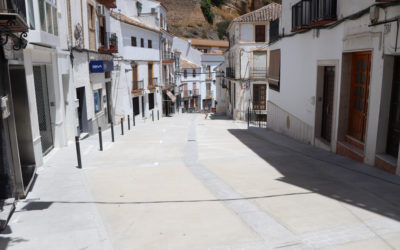 Corte de tráfico en calle Puerta de la Muela