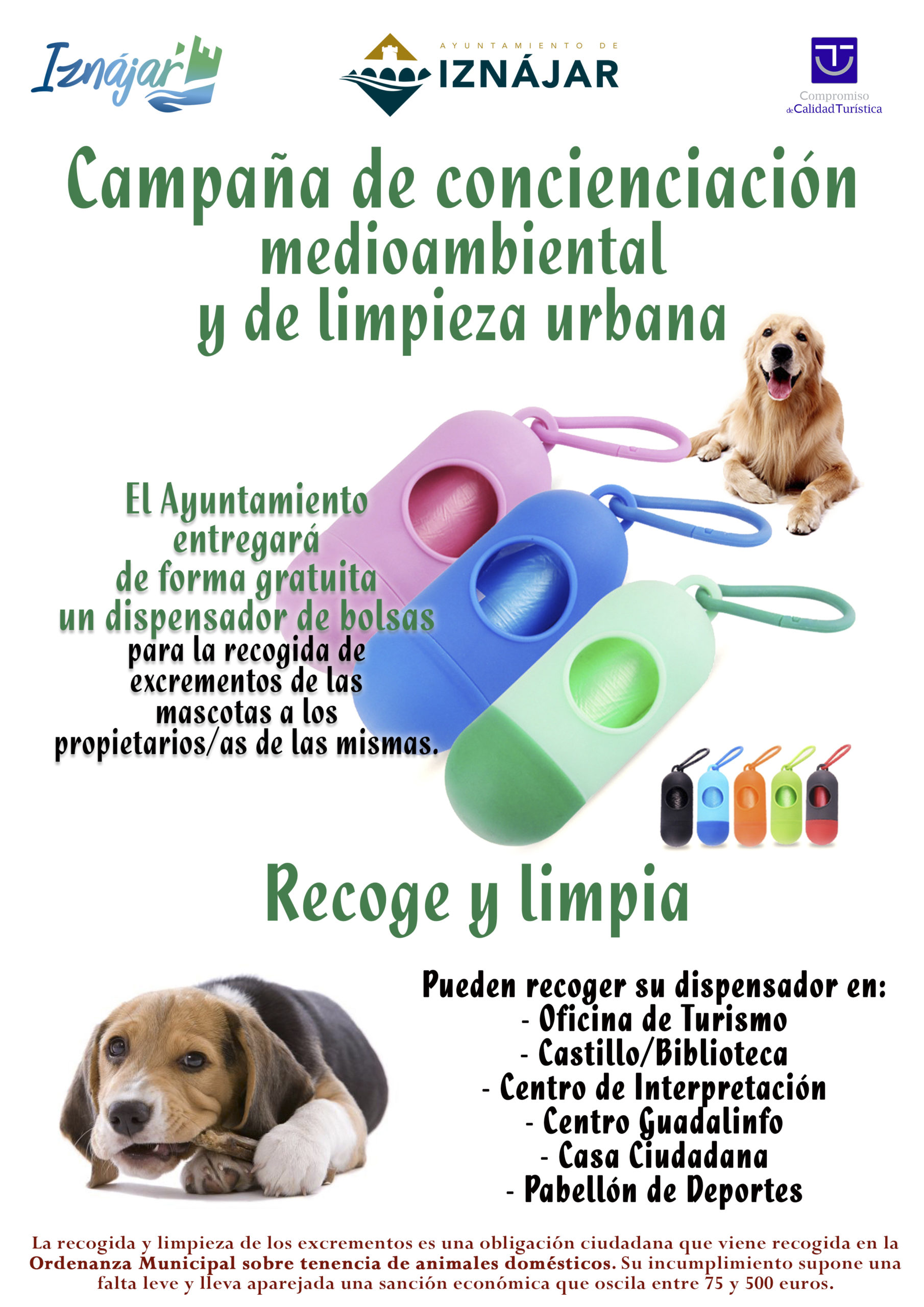 El Ayuntamiento pone en marcha una campaña de control de perros  potencialmente peligrosos para recordar las