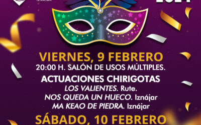 Festejos presenta la programación para el Carnaval en Iznájar