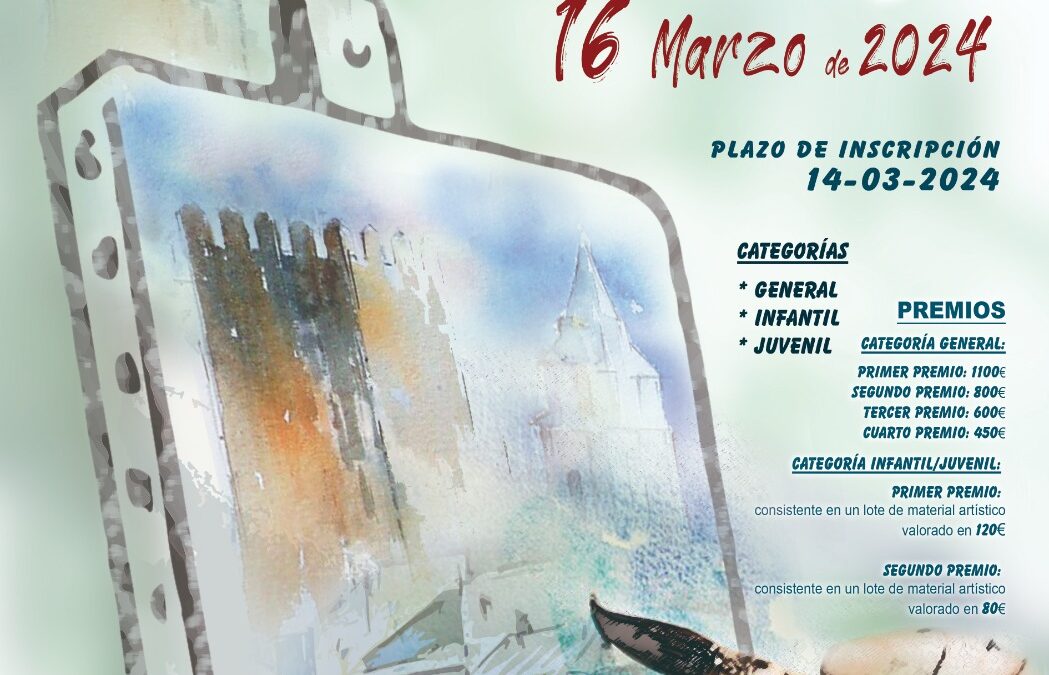 Certamen de pintura al aire libre «Bocetos de Iznájar». 16/03/2024