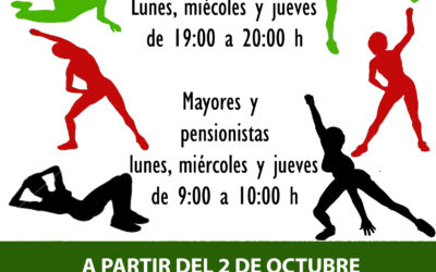 Las escuelas deportivas y gimnasia de mantenimiento comienzan el 2 de octubre