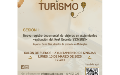 Sesión informativa en Iznájar sobre el nuevo registro documental de viajeros en alojamientos (also in english)